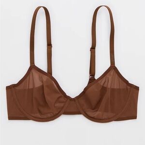 Aerie Unlined Mesh Bra 32 C